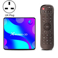 X88 Pro 10 4K Ultra HD Android TV Box with Remote Controller, Android 10.0, RK3318 Quad-Core 64bit Cortex-A53, 4GB+32GB, Support Bluetooth / Dual-Band WiFi / TF Card / USB / AV / Ethernet(UK Plug)
