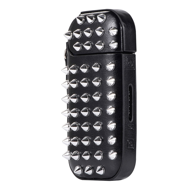 IQOS Silver Rivet Style Electronic Cigarette Protective Case for Series 3 & 2(Black)