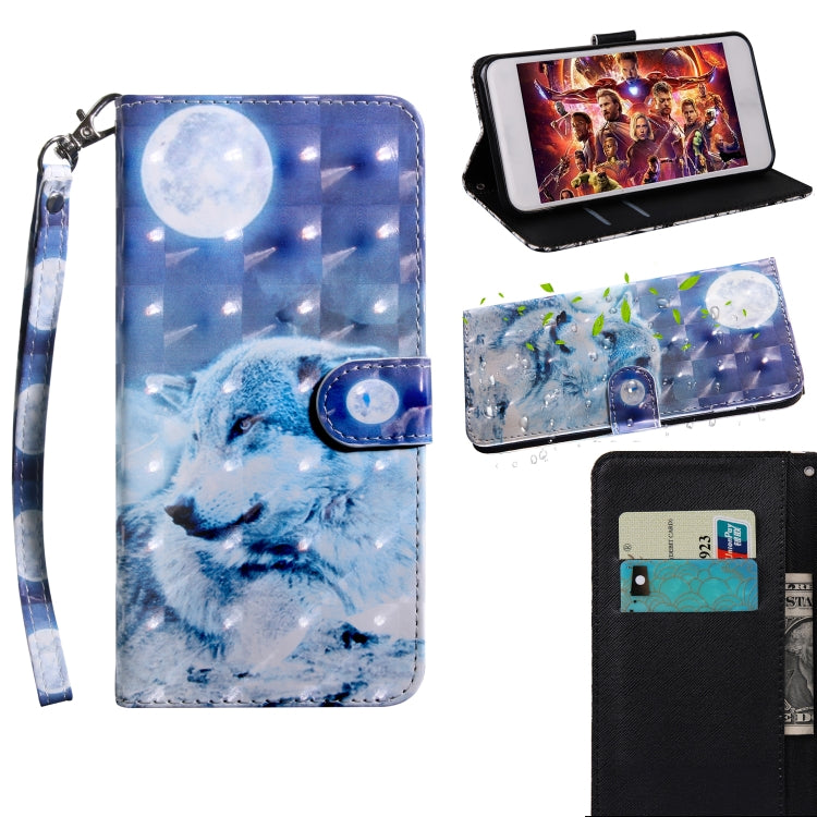 3D Painting Pattern Coloured Drawing Horizontal Flip TPU + PU Leather Case with Holder & Card Slots & Wallet, For Galaxy A20E