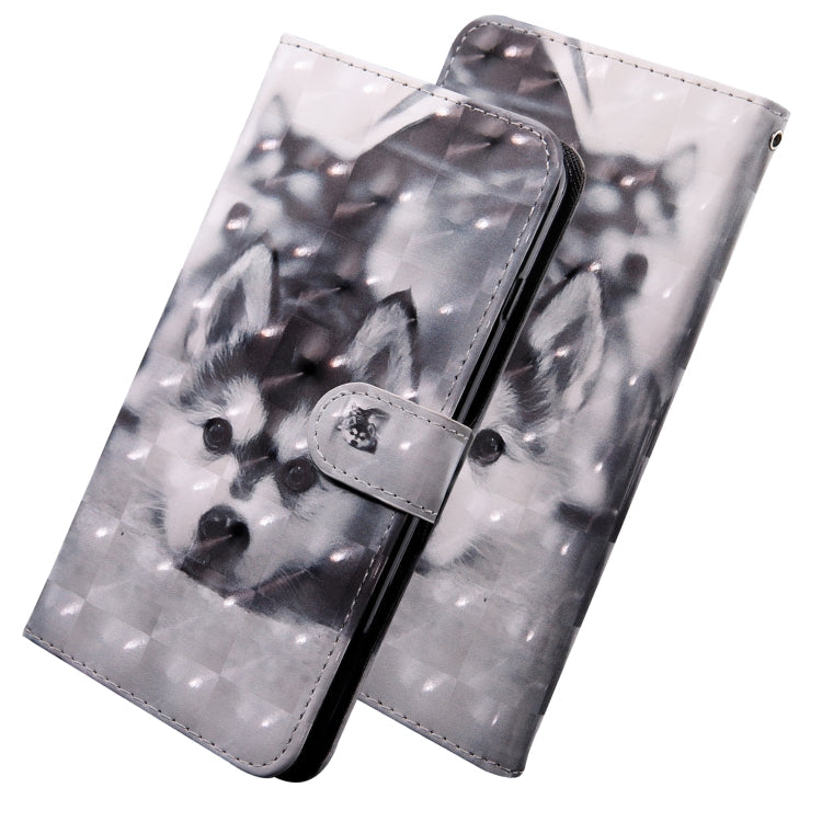 3D Painting Pattern Coloured Drawing Horizontal Flip TPU + PU Leather Case with Holder & Card Slots & Wallet, For Galaxy A20E