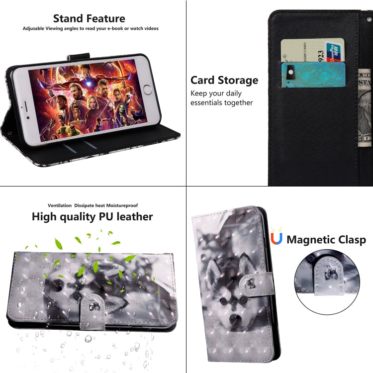 3D Painting Pattern Coloured Drawing Horizontal Flip TPU + PU Leather Case with Holder & Card Slots & Wallet, For Galaxy A10, For Galaxy A20 / A30