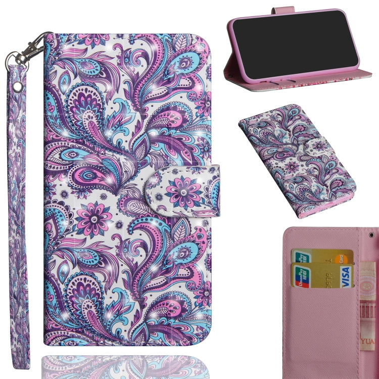 3D Painting Pattern Horizontal Flip TPU + PU Leather Case with Holder & Card Slots & Wallet, For Galaxy A9 (2018), For Galaxy A10