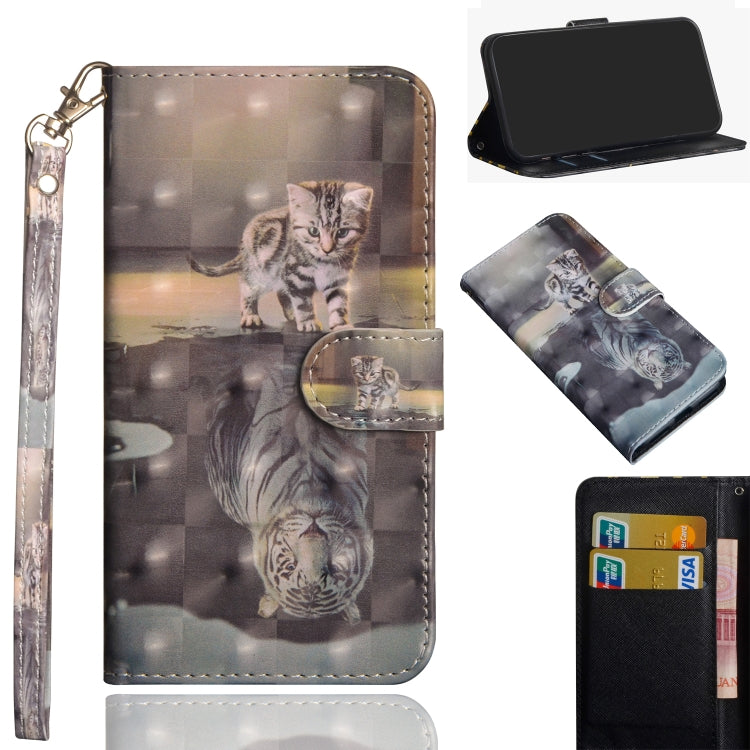 3D Painting Pattern Horizontal Flip TPU + PU Leather Case with Holder & Card Slots & Wallet, For Galaxy A20e, For Galaxy A40