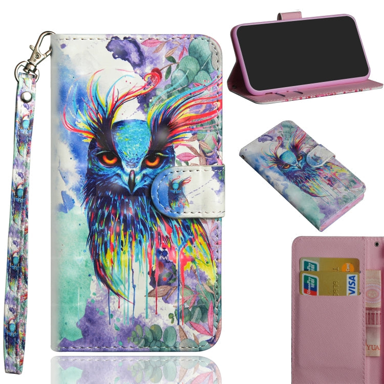 3D Painting Pattern Horizontal Flip TPU + PU Leather Case with Holder & Card Slots & Wallet, For Galaxy A50, For Galaxy A70