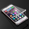 Ultra-Thin Angular Frame Magnetic Absorption Double-Sided Tempered Glass Shell for iPhone 8, For iPhone 8