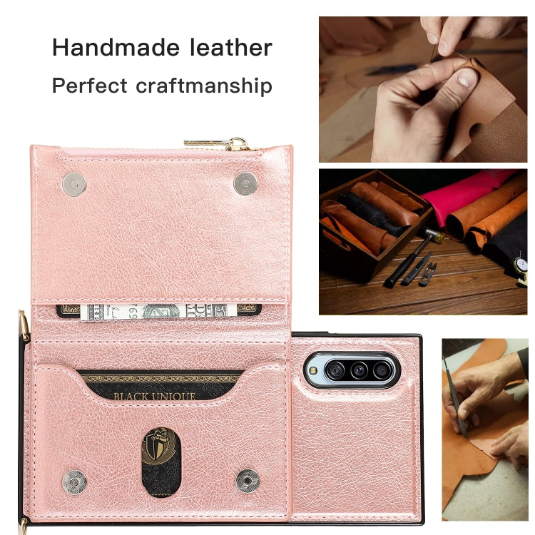 Square Zipper Wallet Bag TPU+PU Back Cover Case with Holder & Card Slots & Wallet & Cross-body Strap, For Samsung Galaxy A90 5G, For Samsung Galaxy Note9, For Samsung Galaxy Note10, For Samsung Galaxy Note10 Pro, For Samsung Galaxy S9                  ...