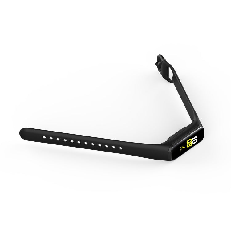 For Samsung Galaxy Fit 2 Silicone Watch Band(Black)