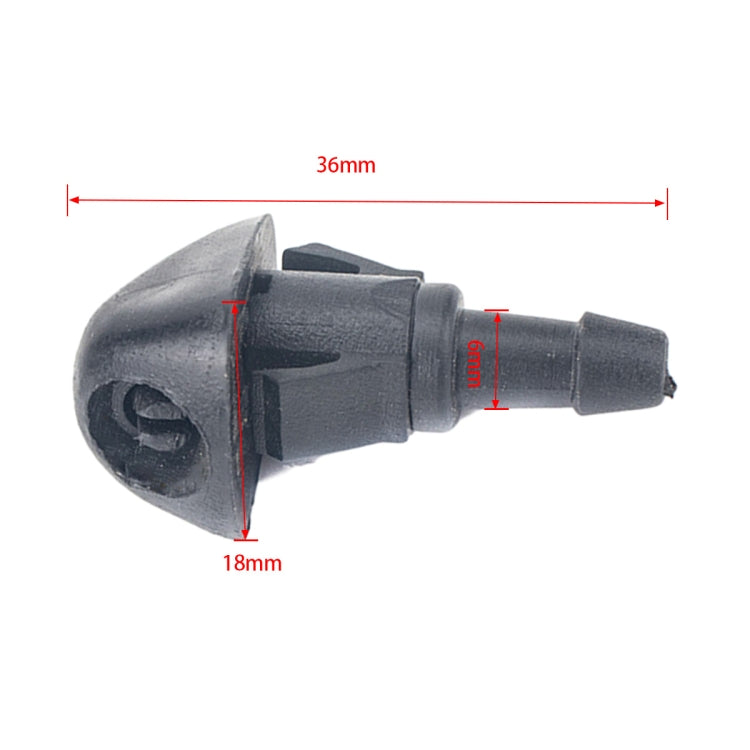 2 PCS Windshield Washer Wiper Jet Water Spray Nozzle 76810S10A02 for Honda, For Honda