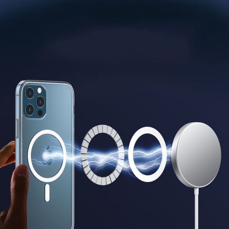 WK WPC-007 iDeal Series Magsafe Case Magnetic Ring All-inclusive Clear TPU Transparent Shockproof Case, For iPhone 11 Pro Max
