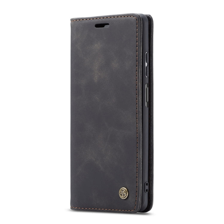 For Huawei P Smart 2021 CaseMe-013 Multifunctional Retro Frosted Horizontal Flip Leather Case with Card Slot & Holder & Wallet(Black)