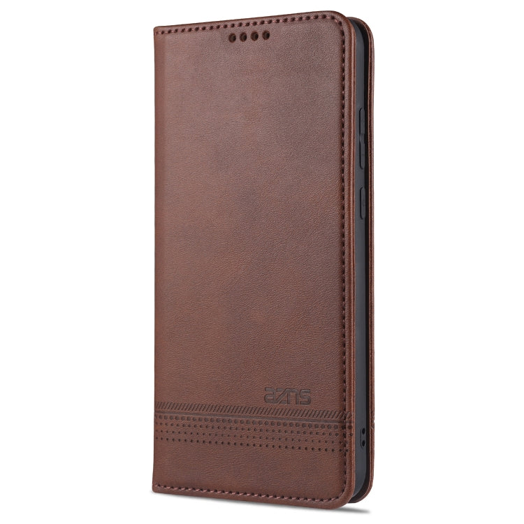 AZNS Magnetic Calf Texture Horizontal Flip Leather Case with Card Slots & Holder & Wallet, For Samsung Galaxy M51 (Side Fingerprint)