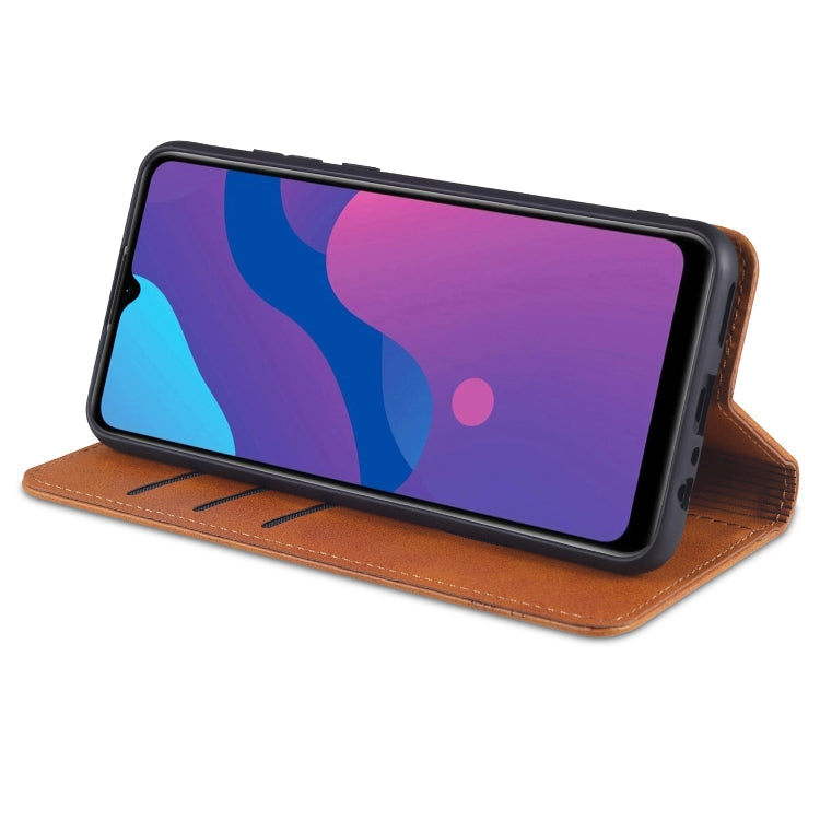 AZNS Magnetic Calf Texture Horizontal Flip Leather Case with Card Slots & Holder & Wallet, For Samsung Galaxy M51 (Side Fingerprint)