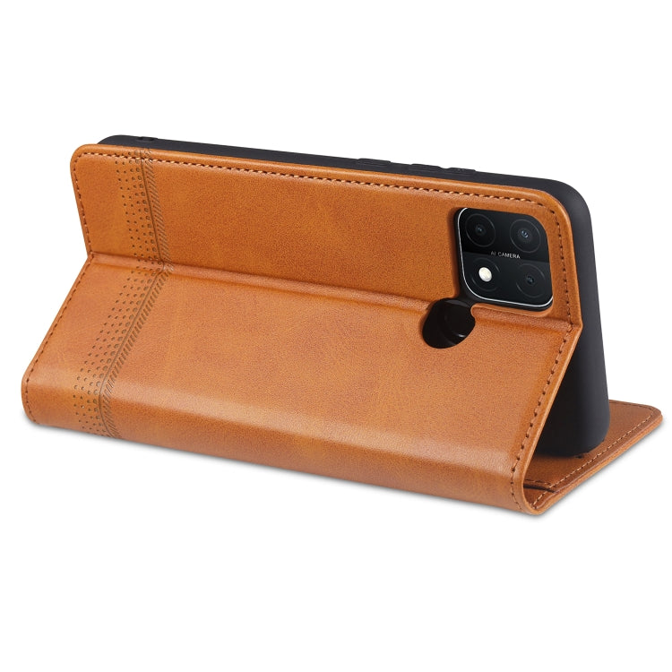 AZNS Magnetic Calf Texture Horizontal Flip Leather Case with Card Slots & Holder & Wallet, For Samsung Galaxy M51 (Side Fingerprint)