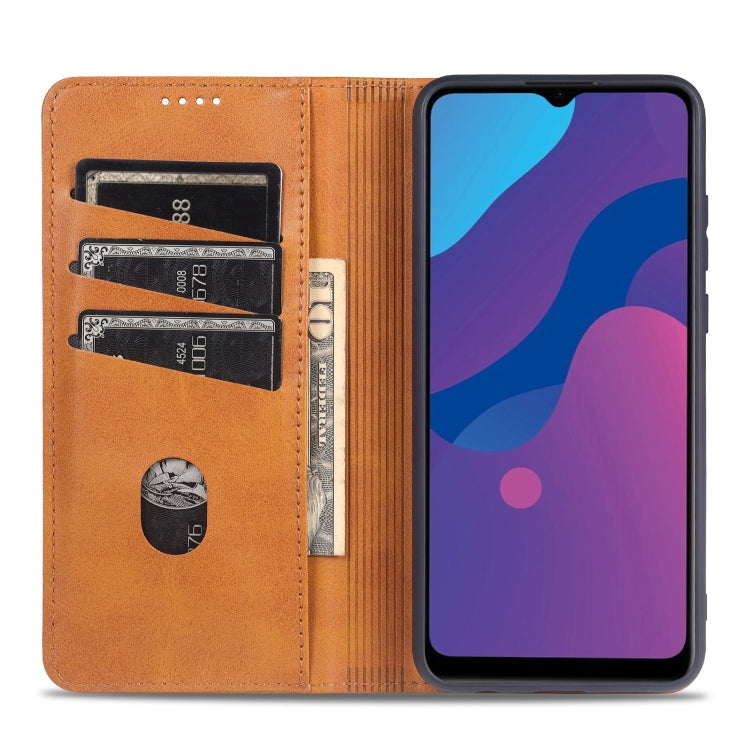 AZNS Magnetic Calf Texture Horizontal Flip Leather Case with Card Slots & Holder & Wallet, For Samsung Galaxy M51 (Side Fingerprint)