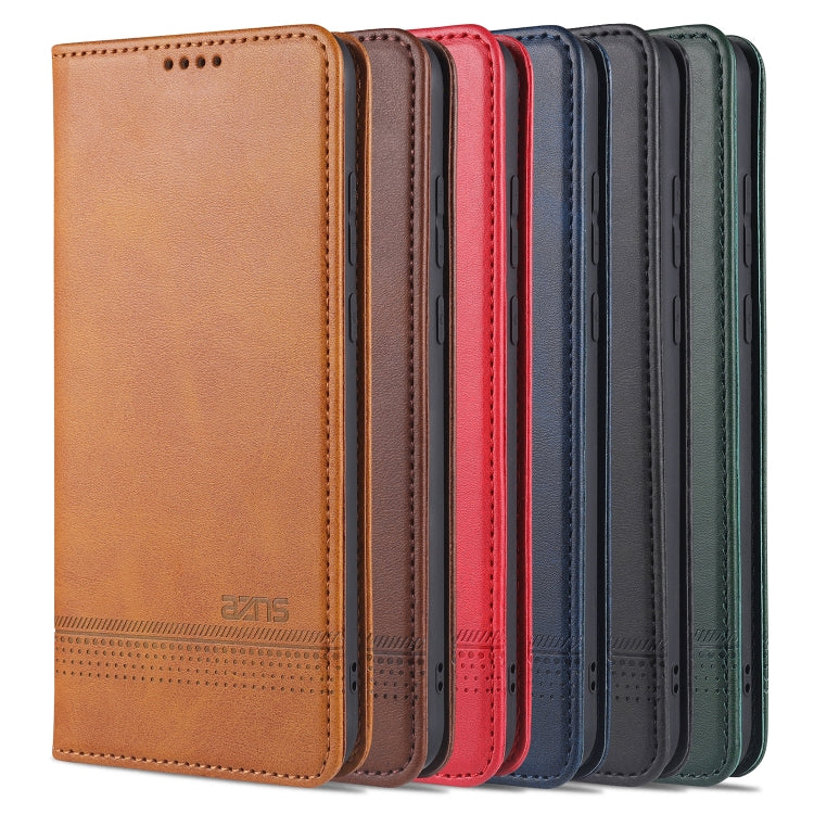 AZNS Magnetic Calf Texture Horizontal Flip Leather Case with Card Slots & Holder & Wallet, For Samsung Galaxy M51 (Side Fingerprint)