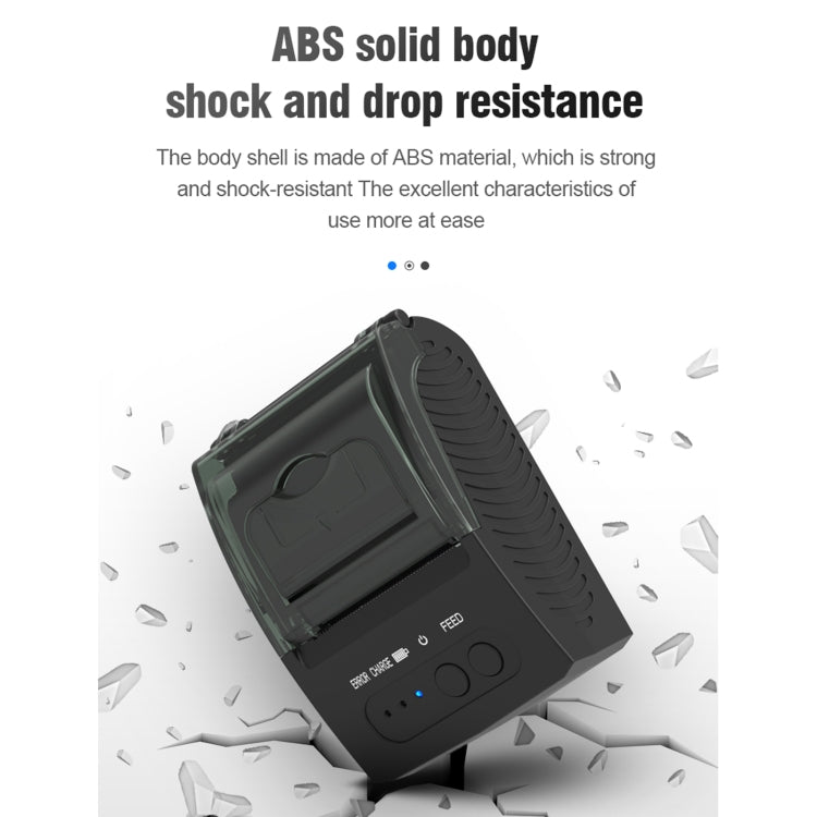 5811DD 58mm Bluetooth 4.0 Portable Thermal Bluetooth Receipt Printer, UK Plug