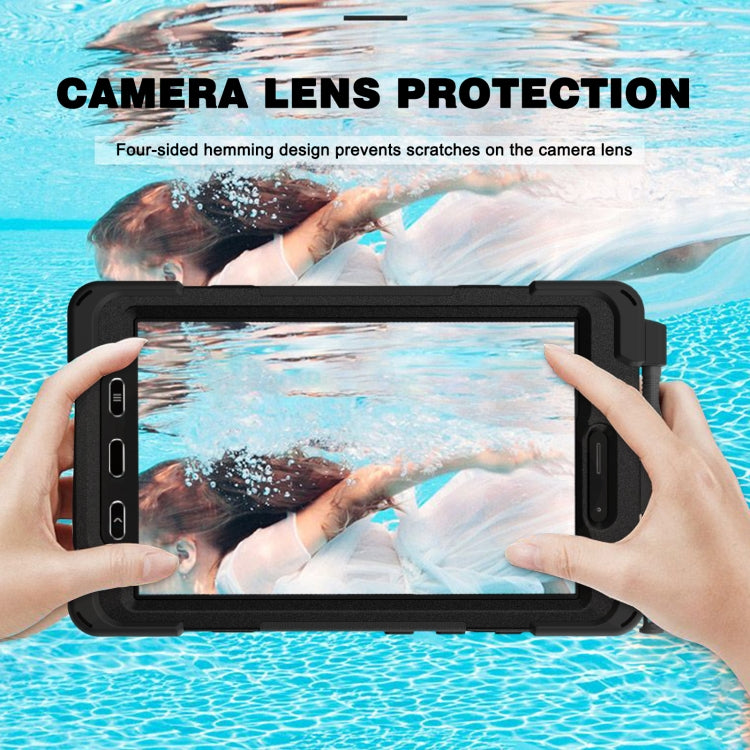 Shockproof Colorful Silicone + PC Protective Case with Holder & Shoulder Strap & Hand Strap, For Samsung Galaxy Tab active 3 T570 / T575 8.0, For Lenovo Tab M8 (2020) TB-8705F 8.0 inch