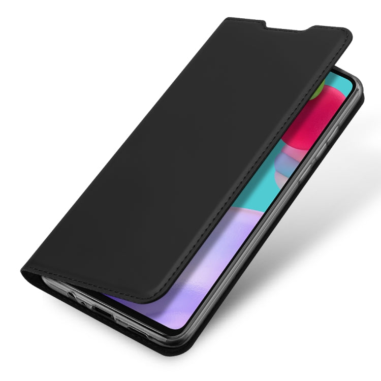 DUX DUCIS Skin Pro Series Horizontal Flip PU + TPU Leather Case, with Holder & Card Slots, For Samsung Galaxy A52s / A52 5G / 4G
