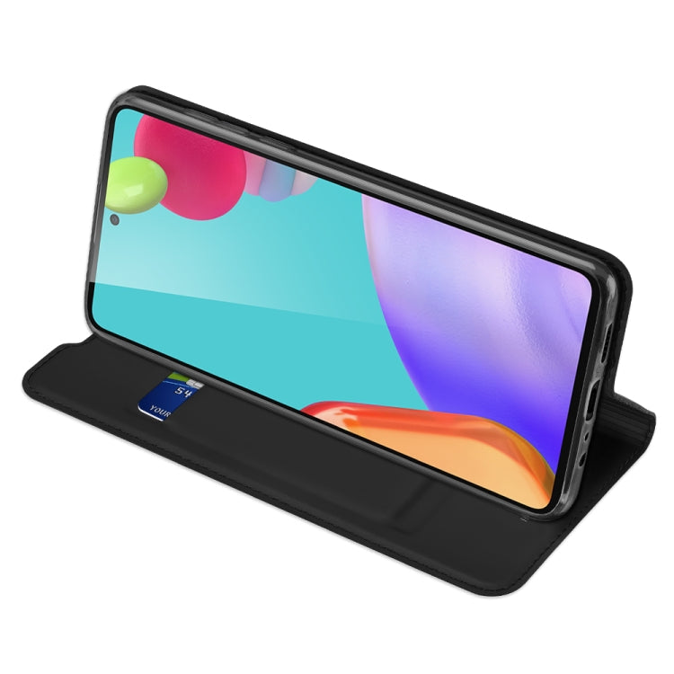 DUX DUCIS Skin Pro Series Horizontal Flip PU + TPU Leather Case, with Holder & Card Slots, For Samsung Galaxy A52s / A52 5G / 4G
