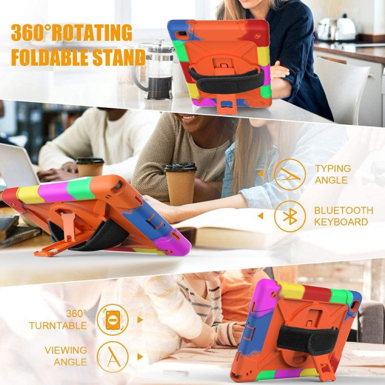 Contrast Color Silicone + PC Combination Case with Holder, For Samsung Galaxy Tab A7 10.4 (2020) T500