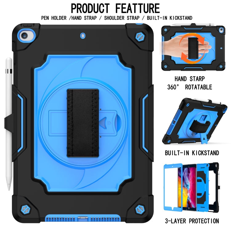 360° Rotating Shockproof Case with Stand for iPad 10.2/Pro 10.5, Black & Blue
