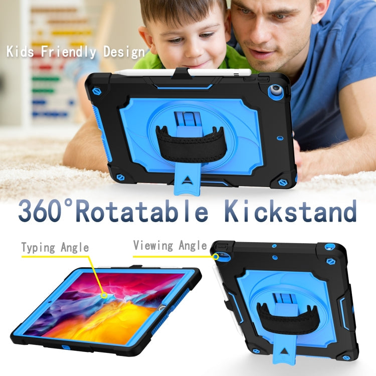 360° Rotating Shockproof Case with Stand for iPad 10.2/Pro 10.5, Black & Blue