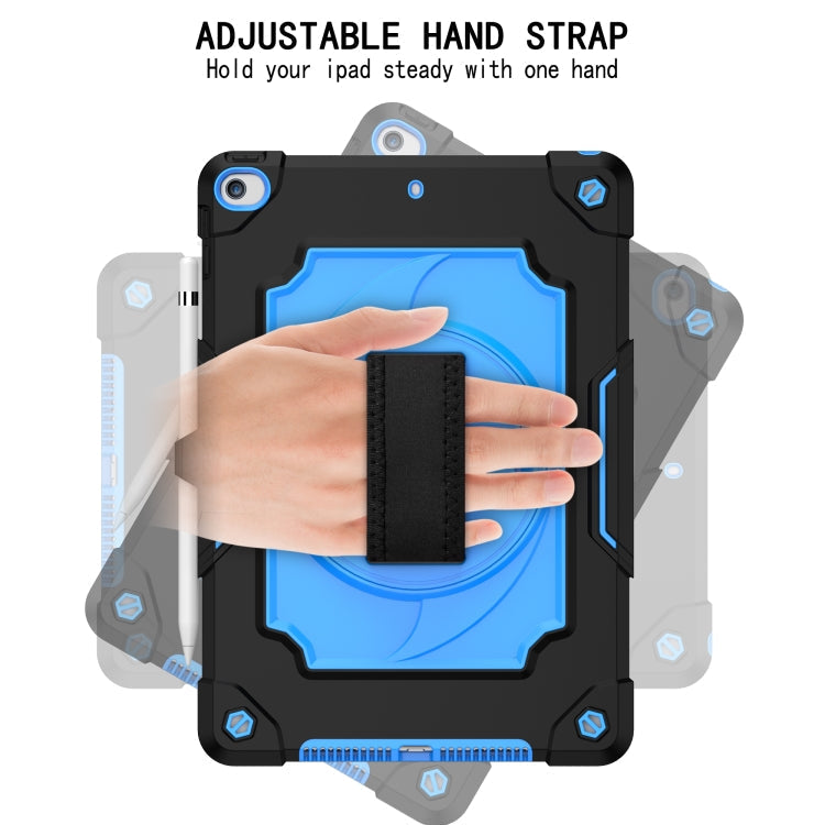 360° Rotating Shockproof Case with Stand for iPad 10.2/Pro 10.5, Black & Blue