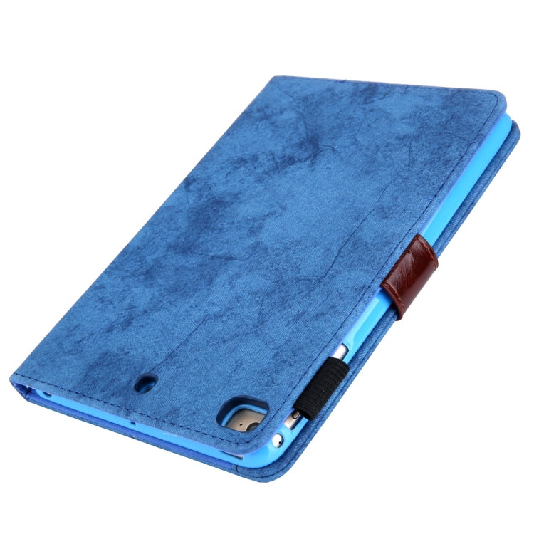 For iPad Mini 1 / 2 / 3 / 4 Business Style Horizontal Flip Leather Case, with Holder & Card Slot & Photo Frame & Sleep / Wake-up Function(Blue)