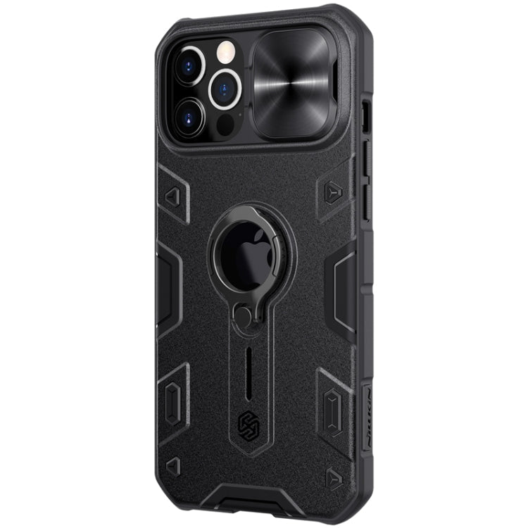 NILLKIN Shockproof CamShield Armor Protective Case with Invisible Ring Holder, For iPhone 12 Pro Max