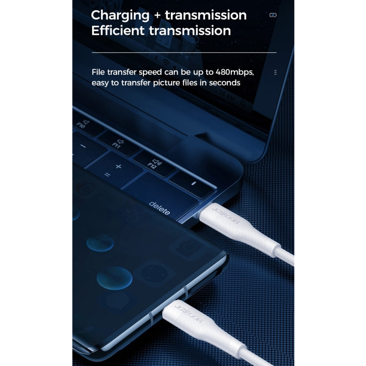 JOYROOM S-1230M3 60W PD Type-C / USB-C to Type-C / USB-C Fast Charging Data Cable, Length:1.2m(Black)