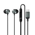 REMAX RM-512a USB-C / Type-C Metal  In-ear Wired Earphone, Support Music & Call, Not For Samsung Phones(Black)