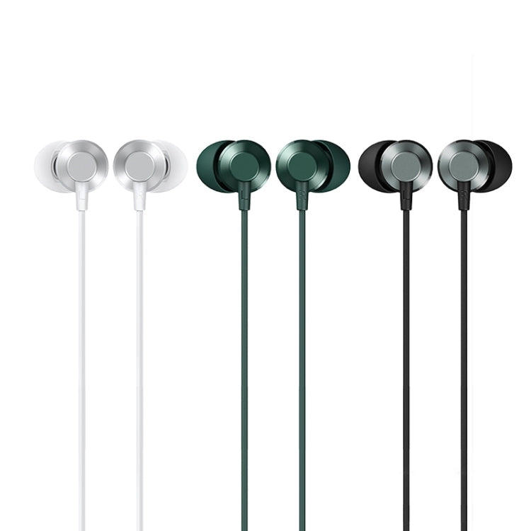 REMAX RM-512a USB-C / Type-C Metal  In-ear Wired Earphone, Support Music & Call, Not For Samsung Phones(Black)