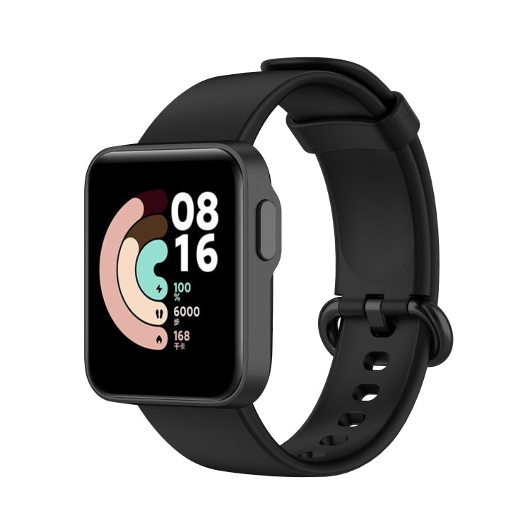 For Xiaomi Mi Watch Lite / Redmi Watch Silicone Watch Band, Size: One Size(Black)