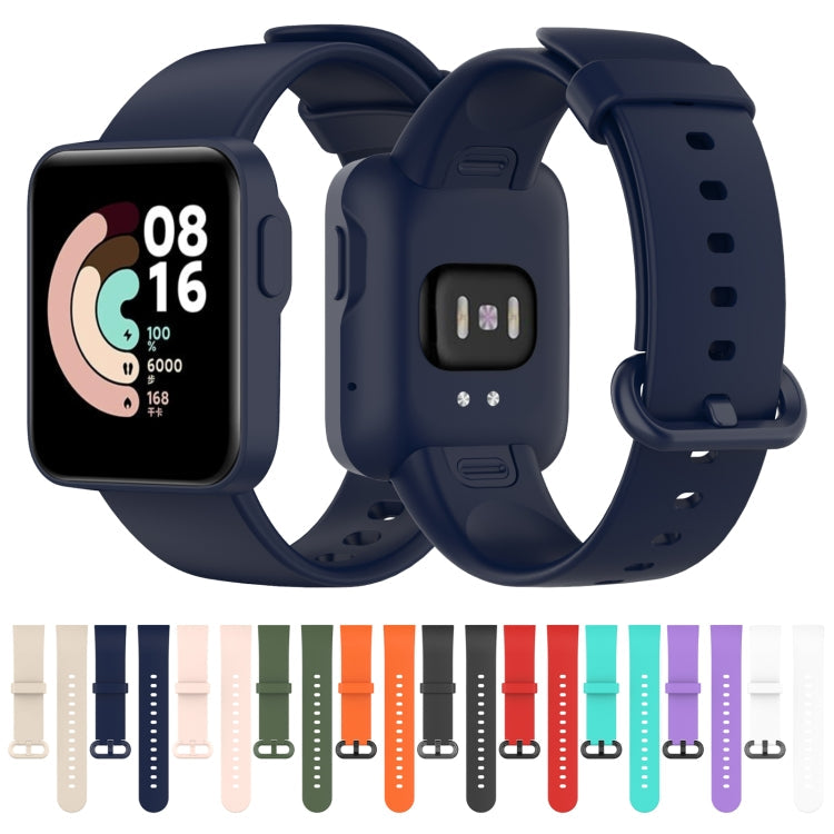 For Xiaomi Mi Watch Lite / Redmi Watch Silicone Watch Band, Size: One Size(Navy Blue)