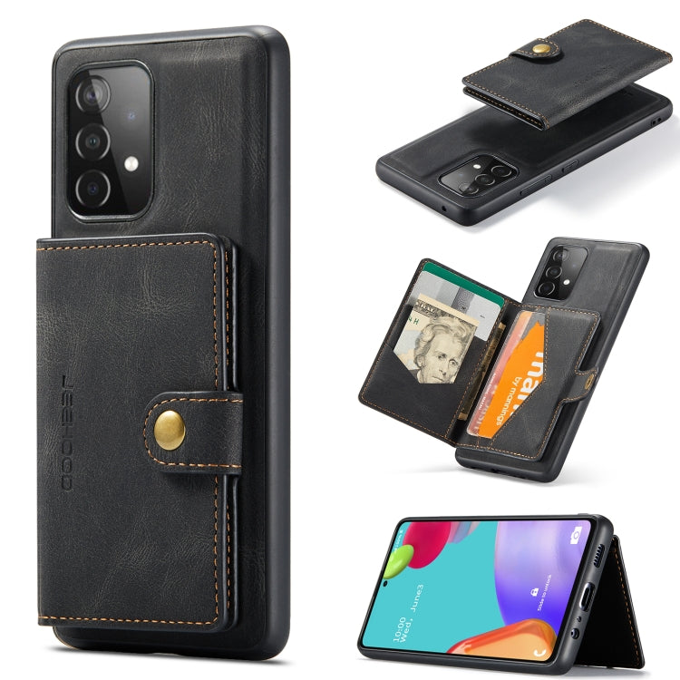 JEEHOOD Retro Magnetic Detachable Protective Case with Wallet & Card Slot & Holder, For Samsung Galaxy A52 5G, For Samsung Galaxy A72 5G, For Samsung Galaxy A51 5G