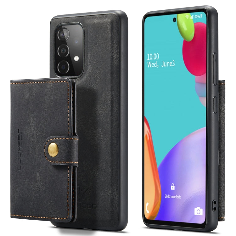 JEEHOOD Retro Magnetic Detachable Protective Case with Wallet & Card Slot & Holder, For Samsung Galaxy A52 5G, For Samsung Galaxy A72 5G, For Samsung Galaxy A51 5G