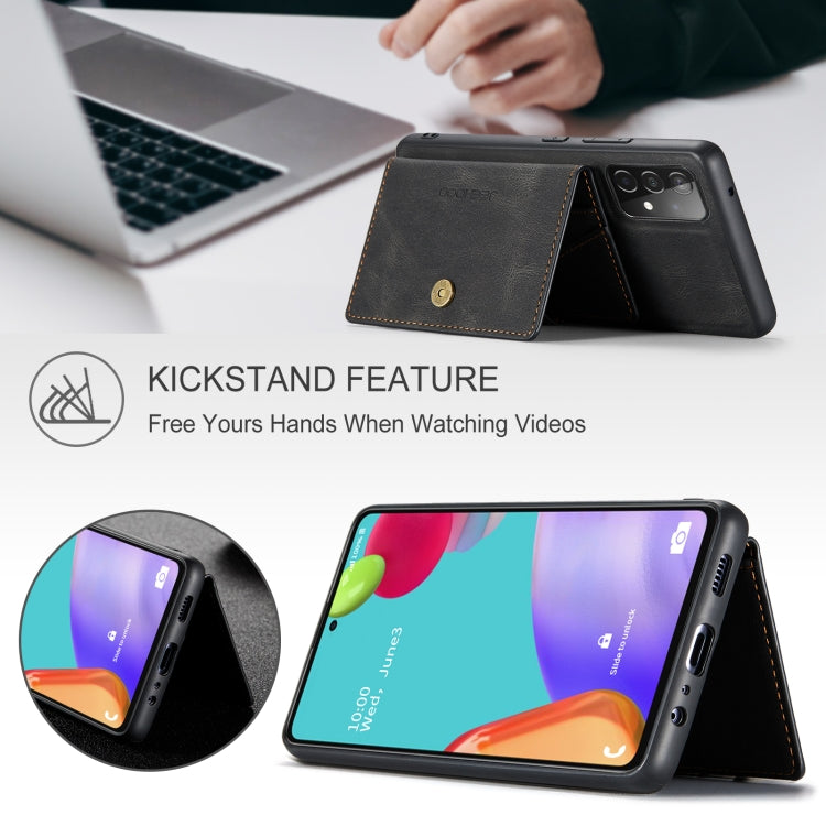 JEEHOOD Retro Magnetic Detachable Protective Case with Wallet & Card Slot & Holder, For Samsung Galaxy A52 5G, For Samsung Galaxy A72 5G, For Samsung Galaxy A51 5G