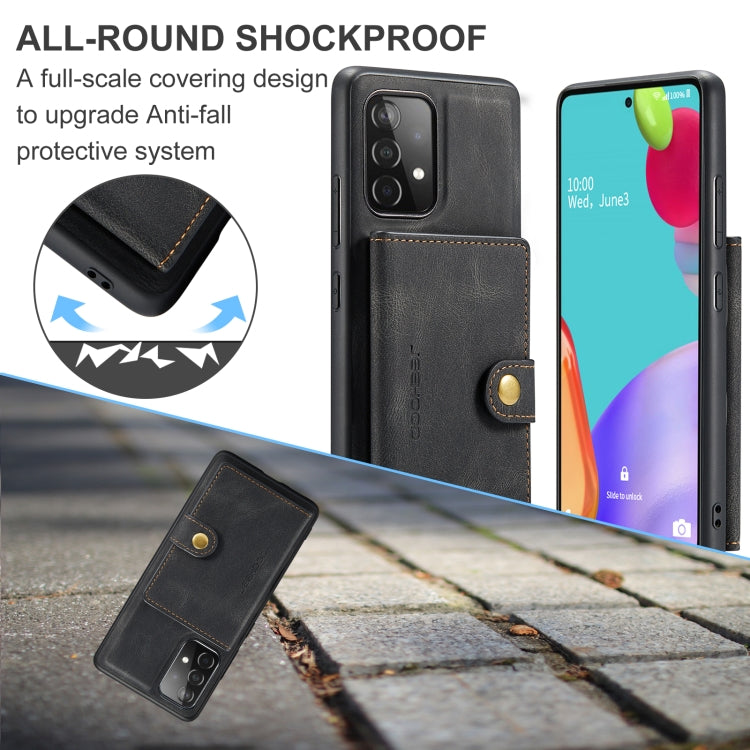 JEEHOOD Retro Magnetic Detachable Protective Case with Wallet & Card Slot & Holder, For Samsung Galaxy A52 5G, For Samsung Galaxy A72 5G, For Samsung Galaxy A51 5G