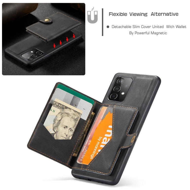 JEEHOOD Retro Magnetic Detachable Protective Case with Wallet & Card Slot & Holder, For Samsung Galaxy A52 5G, For Samsung Galaxy A72 5G, For Samsung Galaxy A51 5G