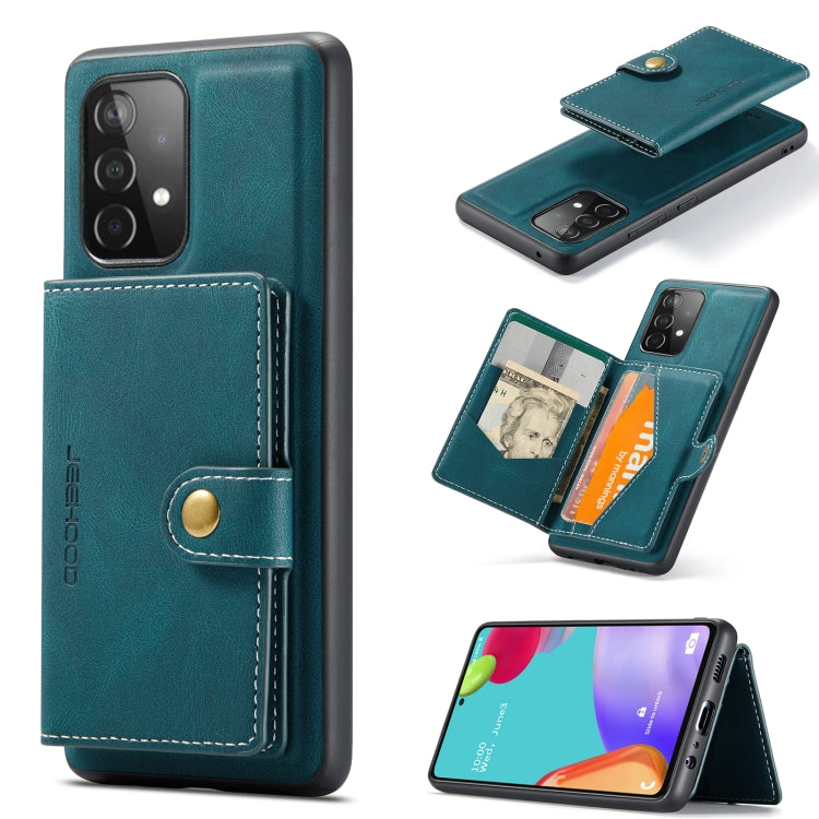 JEEHOOD Retro Magnetic Detachable Protective Case with Wallet & Card Slot & Holder, For Samsung Galaxy A52 5G, For Samsung Galaxy A72 5G, For Samsung Galaxy A51 5G