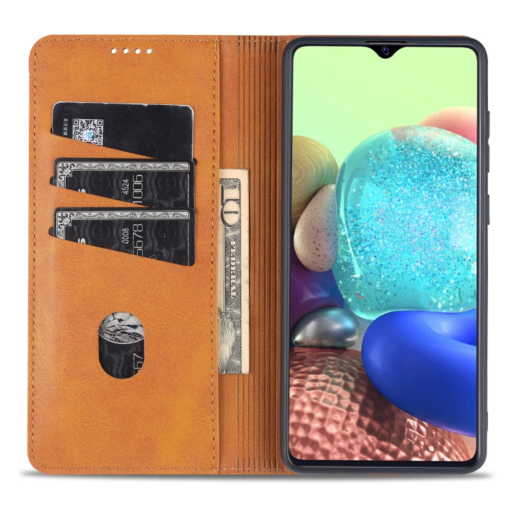 AZNS Magnetic Calf Texture Horizontal Flip Leather Case with Card Slots & Holder & Wallet, For Samsung Galaxy A02s, For Samsung Galaxy A52 5G / 4G, For Samsung Galaxy A72 5G / 4G