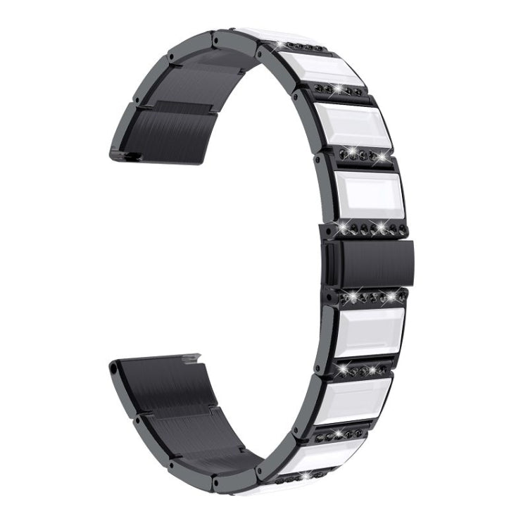 Stainless Steel Diamond Encrusted Replacement Watchbands, For Samsung Galaxy Watch 3 45mm, For Samsung Galaxy Watch Active2 44mm / Watch Active2 40mm / Watch Active, For Samsung Galaxy Watch 3 41mm