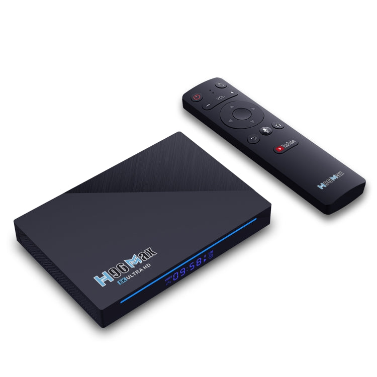 H96 Max 8K Android 11.0 TV Box, 8GB RAM, 64GB ROM, Dual-Band WiFi, UK Plug