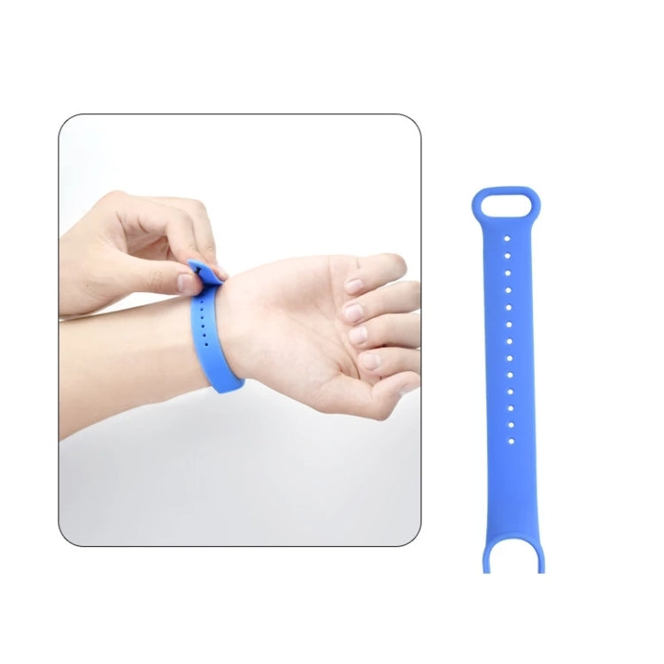 For Xiaomi Mi Band 6 (CA8856) Solid Color Silicone Watch Band(Black)