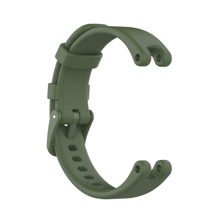 For Garmin Lily Silicone Watch Band with Dismantling Tools(Dark Green)
