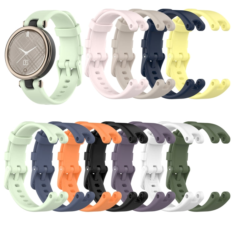 For Garmin Lily Silicone Watch Band with Dismantling Tools(Dark Green)