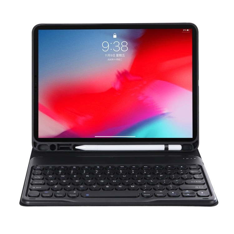 YT102B Detachable Bluetooth Keyboard Case with Candy Color Keycaps for iPad 10.2 (2020/2019), Air (2019), Pro 10.5 inch (Black)