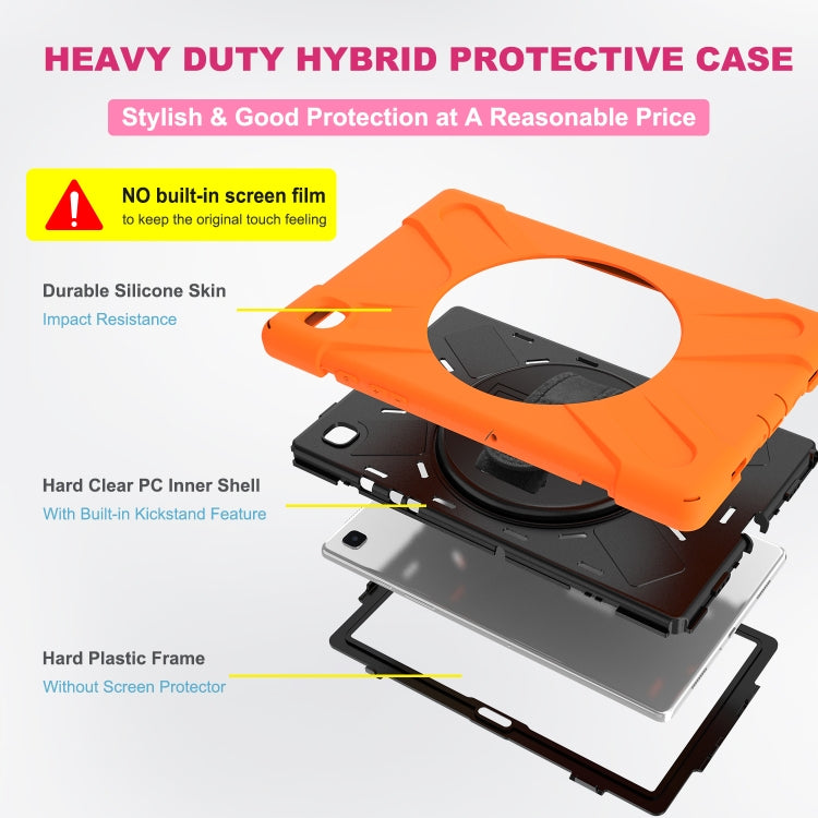 Shockproof Colorful Silicone + PC Protective Case with Holder & Shoulder Strap & Hand Strap, For Samsung Galaxy Tab A7 10.4 2020 T500 / T505, For Samsung Galaxy Tab A 8.4 2020 T307U, For Samsung Galaxy Tab A 10.1 (2019) T515 / T510