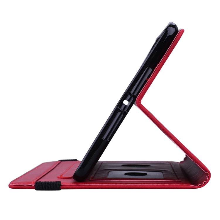 For iPad 4 & 3 & 2 Calf Pattern Double Folding Design Embossed Leather Case with Holder & Card Slots & Pen Slot & Elastic Band(Red)