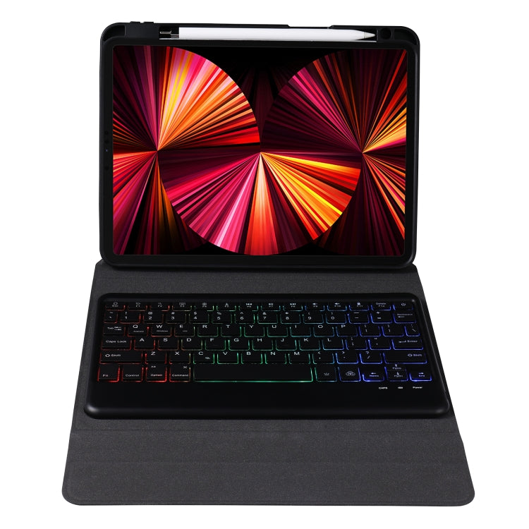 B011S Splittable Backlight Bluetooth Keyboard Leather Case with Triangle Holder & Pen Slot, For iPad 9.7 2018 & 2017 / Pro 9.7 / Air 2, For iPad 10.2 2020 & 2019 / Pro 10.5 inch / Air 3 10.5 inch                                                         ...